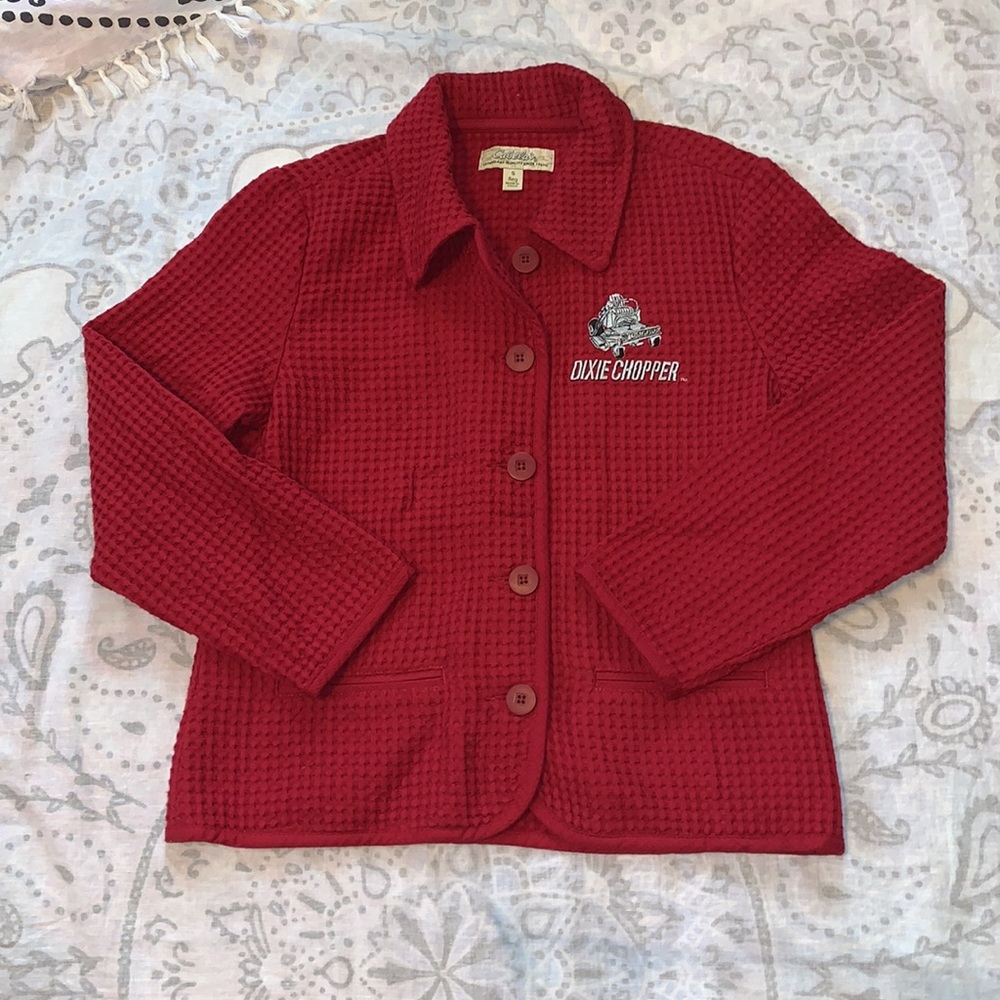 Cabelas’s Dixie Chopper Embroidered Lawn Mower Button Jacket Sz S